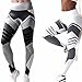 FITTOO Yoga Pants Sport Pants Workout Leggings Sexy High Waist Trousers - Black Arrow (M)