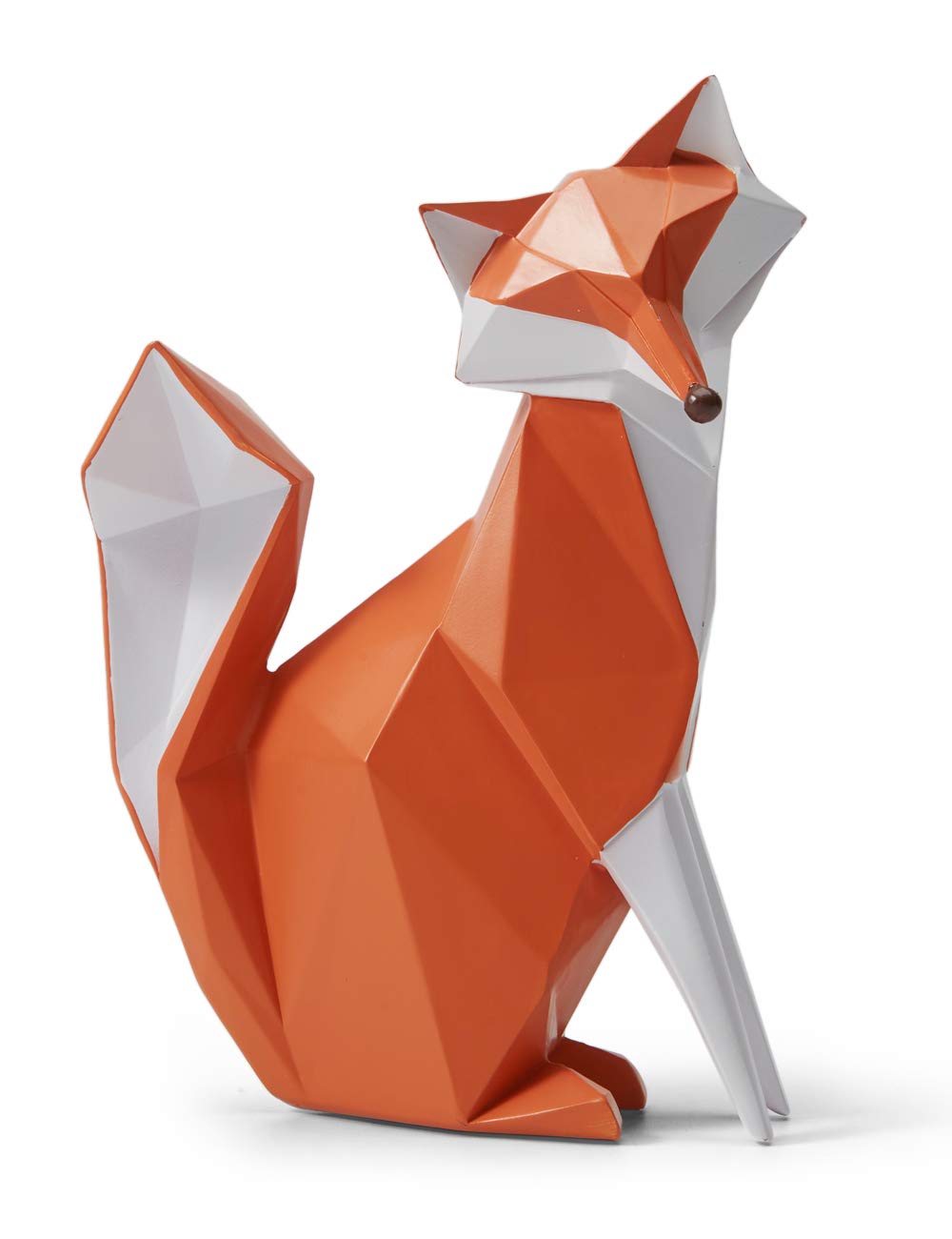Amoy-Art Fox Ornament Gifts Aniaml Statue Sculpture Modern Figurine Decor Home Arts Table Centerpiece Crafts Polyresin 20cm