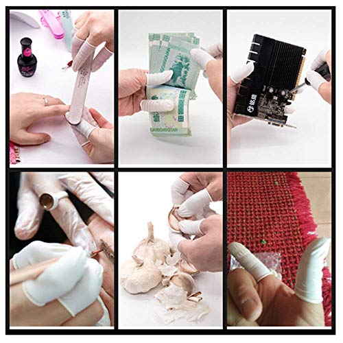ANSLYQA Finger Cots Latex (Medium,1200Pcs) Disposable Finger Covers