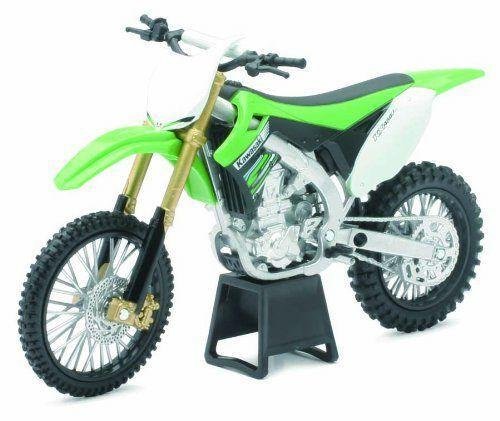 New Ray Kawasaki KX450F Model - 1:12 Scale/Green