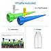 Plant Waterer, Self Watering Spikes, Plant Watering Devices With Slow Release Control Valve Switch, Automatic Vacation Drip Watering Bulbs Globes Stakes System For Indoor & Outdoor Plants (12 pack)