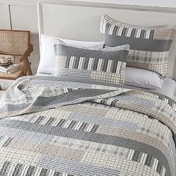PANGUSHAN Quilt Set Queen Size, 100% Cotton Quilt
