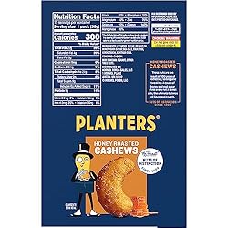 Planters Cashews Super Tube Nuts, Honey