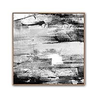 Framed Canvas Wall Art Abstract Circle Canvas Prints Home Artwork Decoration for Living Room,Bedroom - 16x16 inches