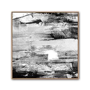 Framed Canvas Wall Art Abstract Circle Canvas Prints Home Artwork Decoration for Living Room,Bedroom - 16x16 inches