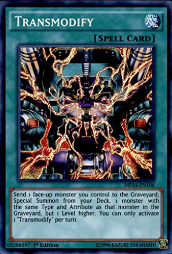 YuGiOh 2014 Mega Tin Mega Pack Single Card Secret Rare Transmodify MP14-EN106