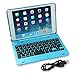 iPad Mini 4 Keyboard Case, BoriYuan Bluetooth Wireless Keyboard Folio Flip Smart Cover for Apple iPad Mini 4 2015 Release with Folding Stand and Auto Sleep/Wake Function, Blue