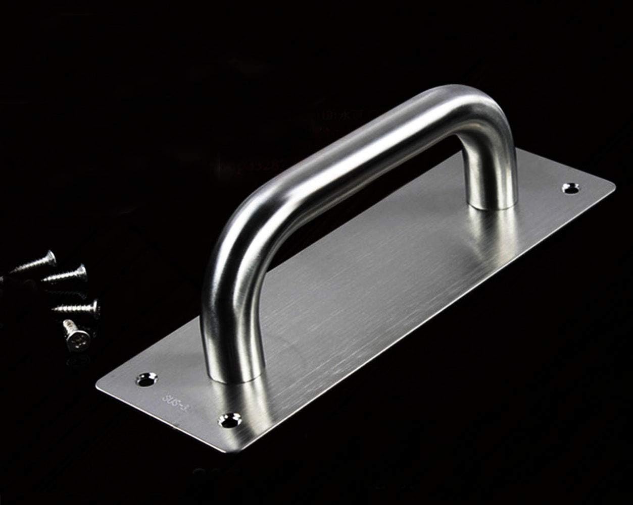 Sliding Door Handle, Tiberham Heavy Duty Stainless Steel Pull Push Door Handles with Back Plate - Image 5