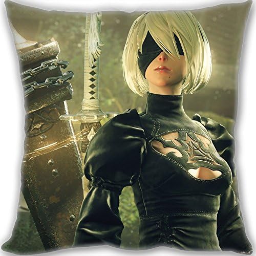 Custom Nier Automata 5k 2b Android Girl Home Decorative Throw Pillow Standard Size 3030cm(1212inch) Mini Children Size 190g(0.42lb) Two Sides Print