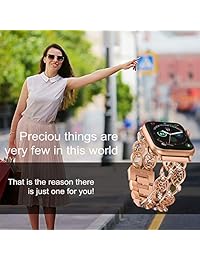 Fresheracc Compatible con Apple Watch Band correas iWatch 38mm 40mm Mujeres, Compatible con iPhone Watch Series 4 3 2 1, Sport, Nike, Cowboy Chain ristband Correas de repuesto