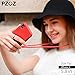 PZOZ iPhone X Case, Slim Silicone Lanyard Case Cover Holder Long Hanging Neck Wrist Strap Outdoors Travel Necklace for iPhone X (Red)