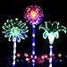 WOHOME Garden Solar Lights Outdoor,Solar Light LED Garden Decor Statues (Dandelion, Lily, Sunflower)-Multi-color Changing LED Solar Stake Lights for Garden,Patio,Backyard