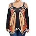 KESEE Clearance Plus Size Shirt ☀ Plus Size Tops, Women's Lace Tops Loose BlouseV-Neck Long Sleeve T-Shirt (XL-5XL)