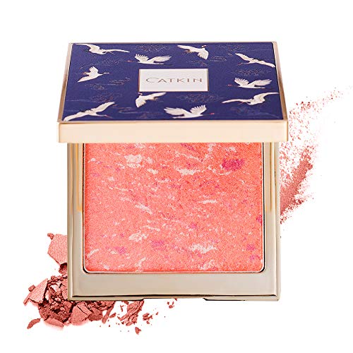 CATKIN Makeup Powder Blush Cheek Color Coral Pink Peach High Definition