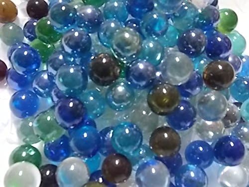 Mixed Color Glass Marbles - 28oz Vase Filler - Aquarium Decor - Table Scatter (mixed)