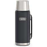 THERMOS ICON SERIES, Stainless Steel Beverage Bottle, Granite, 40 oz