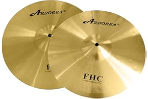 Arborea 13" Hi Hat Cymbals Pair FHC Traditional Finish Pure Brass Cymbals for Drums