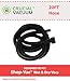 Think Crucial Vacuum Hose Replacement Compatible With Shop Vac 9062500-15-Feet Long Flexible Hose Fits With Shop Vacuum Models - Black Hose Used With Vacuum For Home Improvement (Pack 1)
