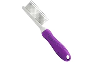 Poodle pet hair smoothing pet comb, long and short tooth comb for dogs and cats, pet hair comb set for home grooming, for rem
