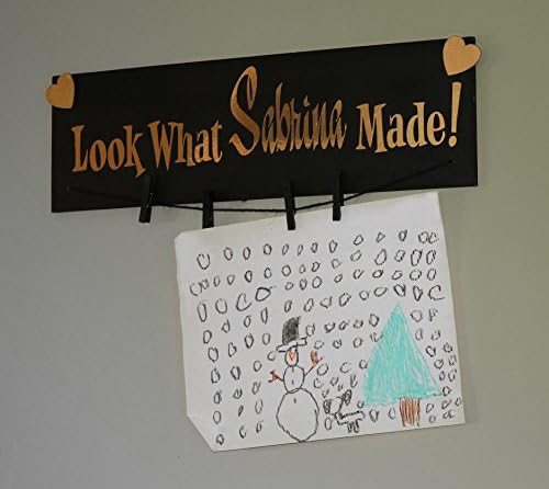 Children's Room Personalized Look What I Made Artwork Display Sign