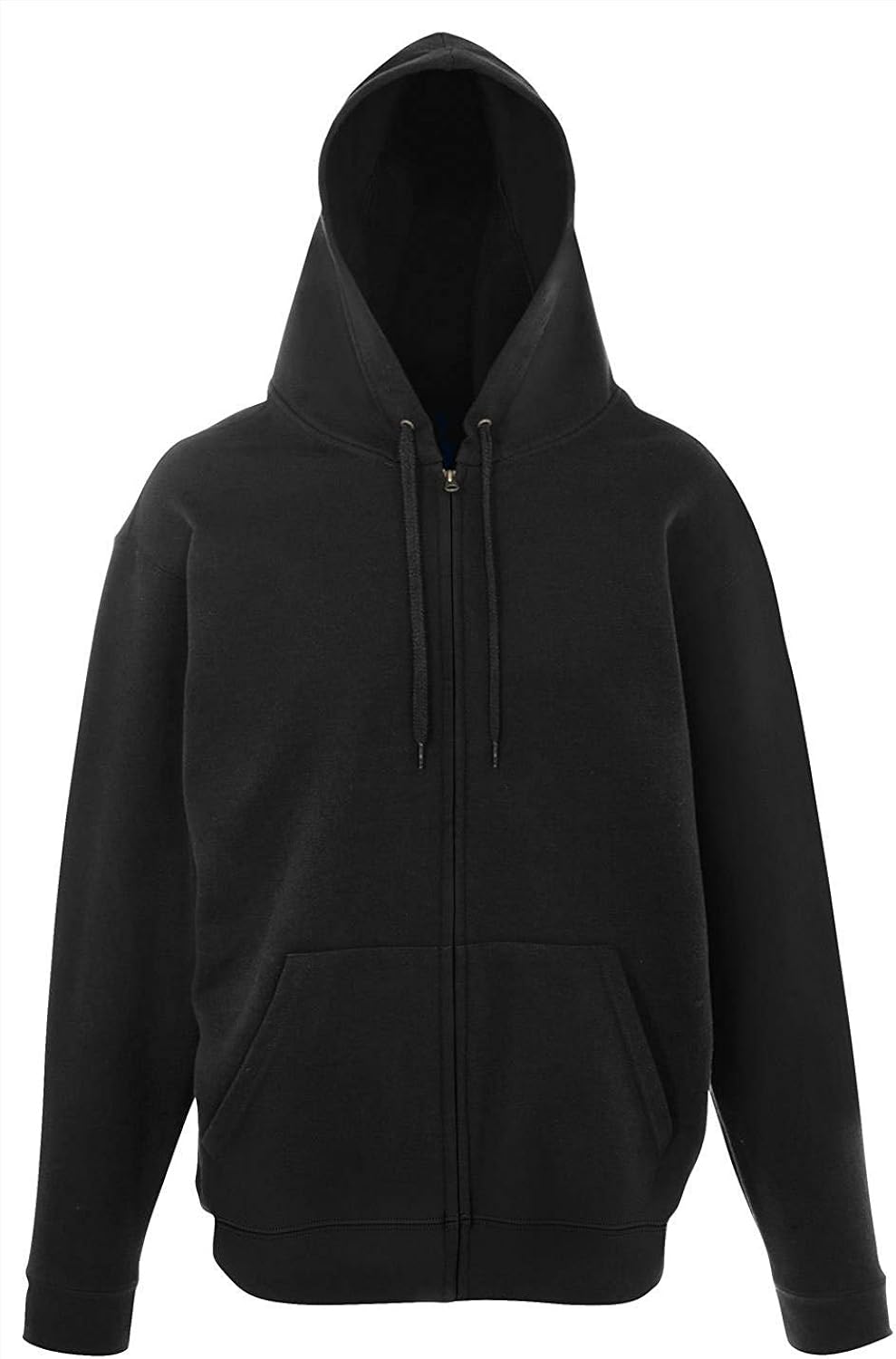 Fruit of the Loom Unique Hoodie Jacket - Black - XL at Amazon Men’s ...