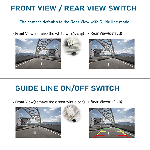EWAY Mini Universal 360° Backup Rear Front Side View Car Camera