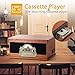 Rcm Nostalgic Wooden 7-in-1 Wireless Vinyl Record Player Music System with Built-in Stereo Speakers, 3-Speed Turntable, FM Radio, CD/Cassette Player, USB for MP3 Play & Recording (MC-263 Brown)thumb 3