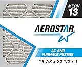 Aerostar 19 7/8x21 1/2x1 MERV 13, Pleated Air Filter, 19 7/8 x 21 1/2 x 1, Box of 4, Made in The USA