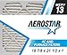 Aerostar 19 7/8x21 1/2x1 MERV 13, Pleated Air Filter, 19 7/8 x 21 1/2 x 1, Box of 4, Made in The USA