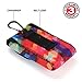USA Gear Sunglasses and Eyeglasses Case - Clip On Sunglasses Case Fits Designer Glasses & Shades - Geometric