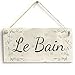 Meijiafei Le Bain- French Country PVC Bathroom Sign/Plaque 10
