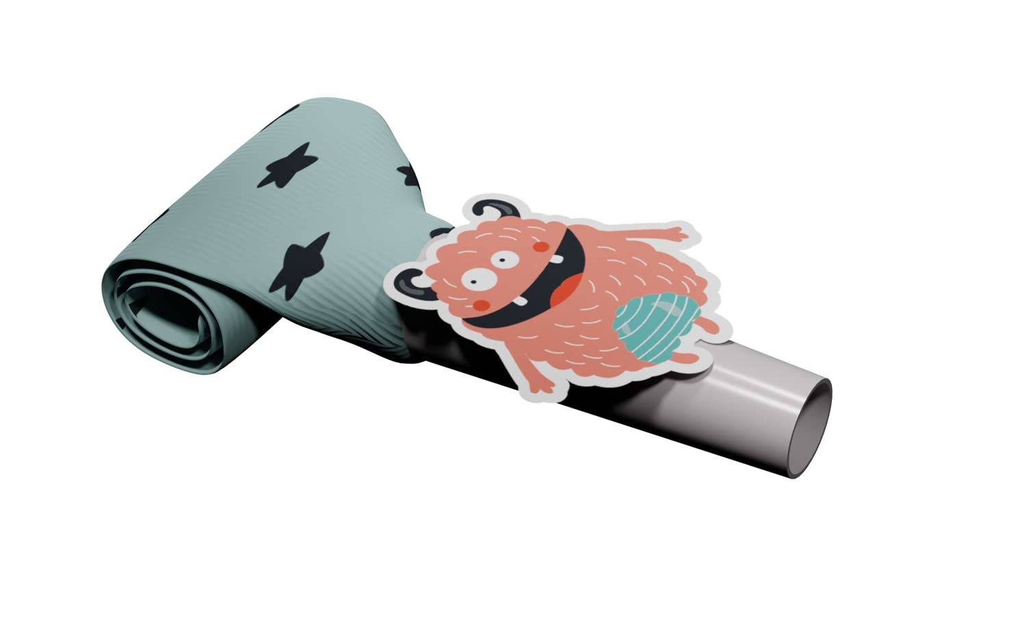 Folat 68370 Party Flutes Monster Bash 24 cm Set of 6