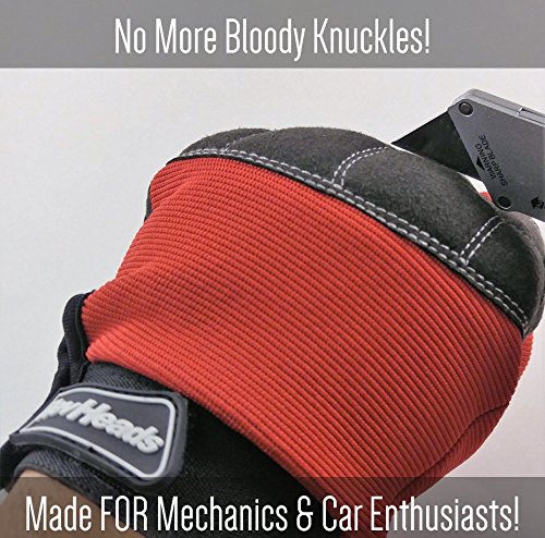 MECHANIC GLOVES For Working On Cars - Work Safety Gloves Protect Fingers And Hands - Large Size Fits Most Men, 1 Pair - Thumbnail 3
