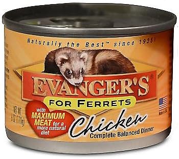 Evangers Chicken Can Ferret Food 12 Pack