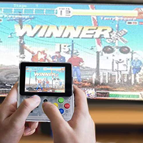 Basde Handheld Game Console Kids Adults, LDK Game Screen by 2.6 Thumbs Mini Palm Palm Pilot Nostalgia Console Children Retro Console of Dioco Mini Family TV Video (White)
