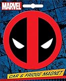 Ata-Boy Marvel Comics Die-Cut Deadpool Logo Magnet for Cars, Refrigerators and Lockers