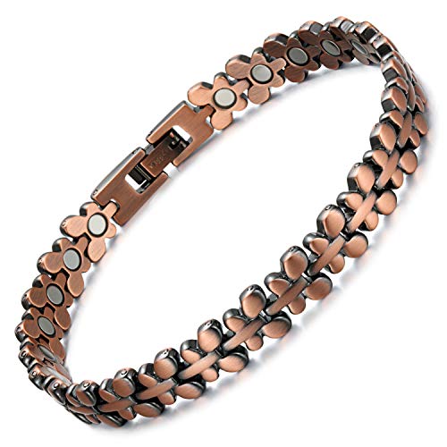 Rainso Copper Magnetic Therapy Bracelet for Women Pain Relief for Arthritis Adjustable (Copper Bracelet) Rainso Copper Magnetic Therapy Bracelet for Women Pain Relief for Arthritis Adjustable (Copper Bracelet)