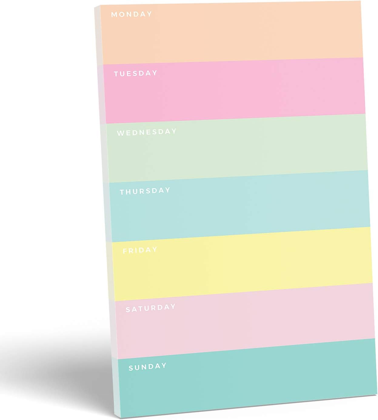Daily Planner by Sweetzer & Orange, Undated 2026 Weekly Pad, Colorblock Magnetic To Do List Notepad