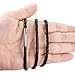 FIBO STEEL 4mm Stainless Steel Braided Leather Necklace for Men Women Rope Chain, 16-30 inches