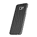 Armorsuit MilitaryShield Black Carbon Fiber Skin Wrap Film + HD Clear Screen Protector for Samsung Galaxy S7 Edge - Anti-Bubble Film