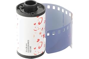 8 Sheet 35mm Black and White Film, ISO 200 High Definition Camera Film, Fine Grain Wide Exposure Latitude Black White Negativ