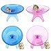 Zehui Cute Ultra-Quiet Non Slip Hamster ToyStable Flying Saucer Jogging Exercise Wheel Roller for Small Pets Blue 7