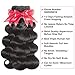 Flady Brazilian Body Wave Human Hair 4 Bundles with Closure Unprocessed Virgin Brazilian Hair 4 Bundles with 4x4 Closure (16 18 20 22+14)