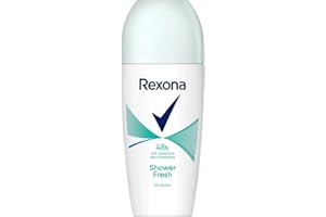 Rexona Women’s Shower Fresh Roll-On Deodorant Bundle of 6, 50 ml Each – Fresh Scent Personal Care Deodorant, Alcohol-Free Rol