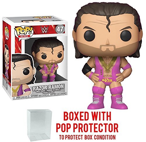 Funko Pop! WWE Razor Ramon Vinyl Figure (Bundled with Pop BOX PROTECTOR CASE)