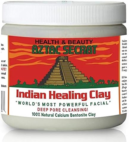 Aztac Secrat Indian Healing Clay 1lb - 100% Natural Calcium Bentonite Clay Natural Face Mask