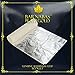 Barnabas Blattgold Imitation Silver Leaf, Aluminum [25 Sheets, 5.5 inch], Metal Foil Leaf for Painting, Arts and Crafts