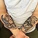 DaLin 4 Sheets Temporary Tattoos, Lion, Hawks, Owl, Skull