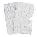 Flammi 2-pack Washable Microfiber Mop Pads Cleaning Pads Replacement for Shark Steam Pocket Mops S3500 series, S3501, S3601, S3550, S3901, S3801, SE450, White