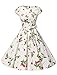 Dressystar Women Vintage 1950s Rockabilly Prom Dresses Retro Cocktail Party Dress 1956 Cherry3 XXL